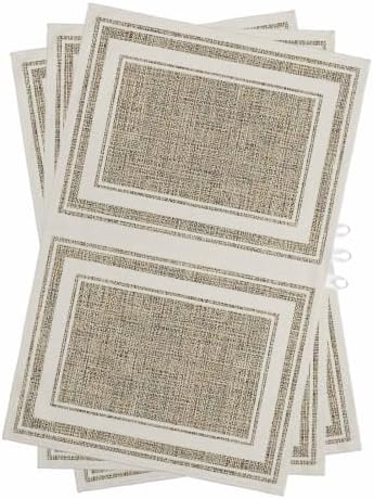 Beige Rustic Kitchen Towels Set of 3, Water Absorbent Dish Towel