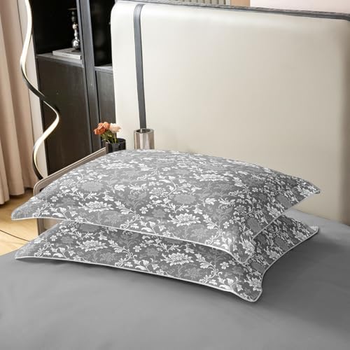 Feelyou Vintage Floral Spring Duvet Cover 100% Cotton Queen Size Boys