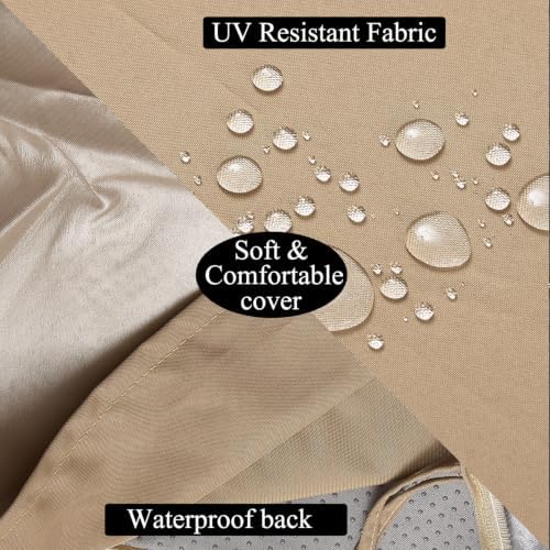 3 Piece Wicker Patio Cushion Set with Foam Waterproof Outdoor Loveseat