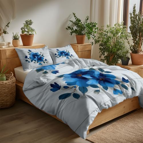 King Duvet Cover Set Ultra Soft Breathable Microfiber Comforter Cover
