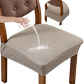 Genina Waterproof Chair Covers for Dining Room,Set of 6,Taupe
