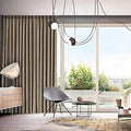 LITTLE BIRD Double Pinch Pleated Curtains with Hooks for Living Room