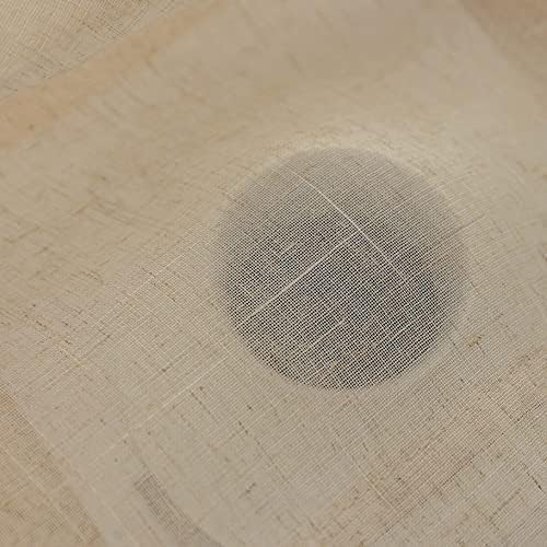 Demetex Semi Sheer Door Panels 72 inch Length Linen French Door