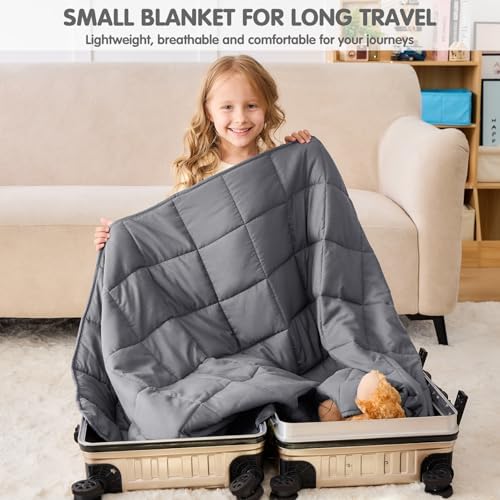 yescool Weighted Blanket 10 Pounds Twin Cooling Weighted Lap Blanket