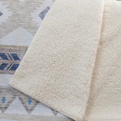 Addison Rugs ASB178 Taupe 50" x 70" Oversized Sherpa Throw Blanket