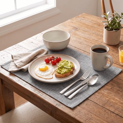Artoid Mode Reversible Cloth Placemats Set of 4, Washable Heat