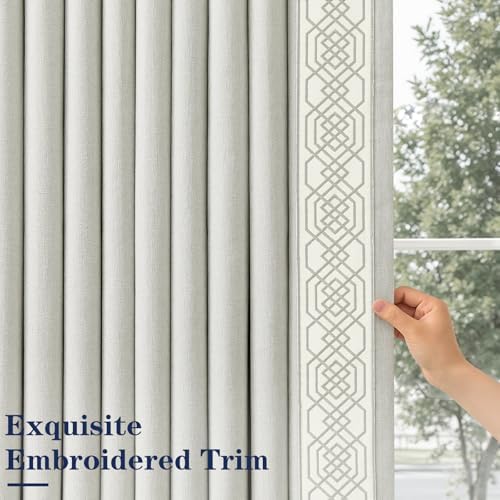 Pinch Pleated Curtains Blackout for Living Room, 100% Black Out
