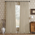 Oatmeal 108 Inch Blackout Pinch Pleated Curtains 2 Panel Set for