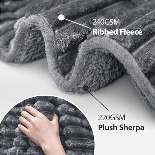 Ultra-Soft Weighted Blanket for Adults(12 lbs, 48” x 72” Full Size)