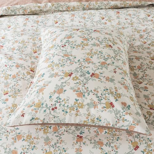 HoneiLife Botanical Duvet Cover Queen - 100% Cotton Comforter Cover