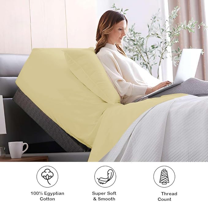 4Pcs Split Top King Size Sheets Sets for Adjustable Bed 100% Egyptian
