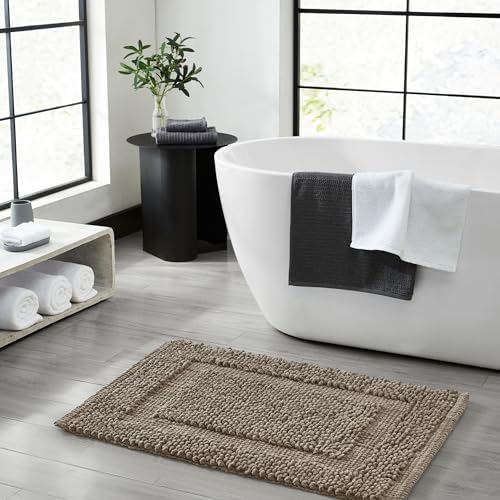 Jean Pierre New York 100% Chenille Cotton Skid Resistant Plush Bath