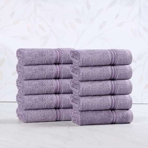 Superior Egyptian Cotton 10-Piece Face Towel Set, Small Towels For
