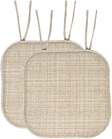 Sweet Home Collection Chair Cushion Memory Foam Pads with Ties