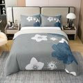 jejeloiu Vintage Floral Duvet Cover 100% Cotton Queen Size Boys Girls