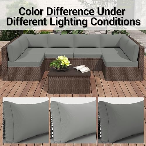Outdoor Replacement Cushions for Patio Furniture, Deep Seat Outdoor