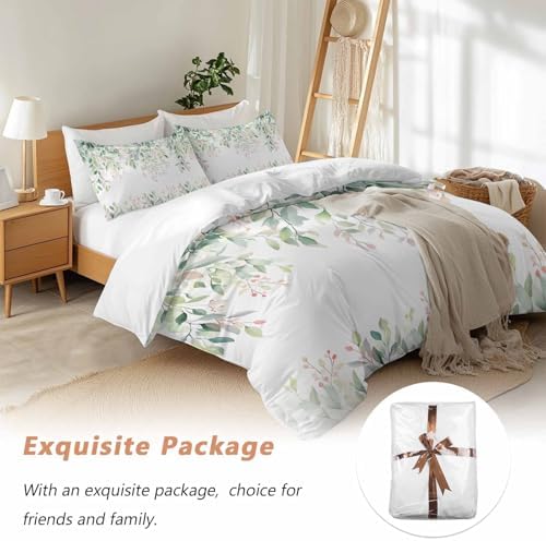 Chic D Duvet Cover Set Queen Size Leafs Plants Comforter Sets 1 Duvet