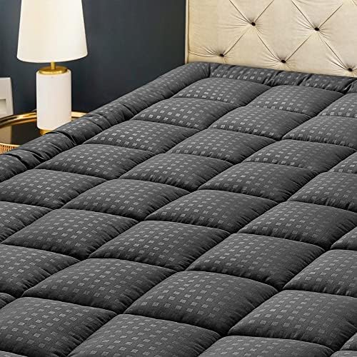 HYLEORY Queen Mattress Pad Quilted Fitted Mattress Protector Cooling
