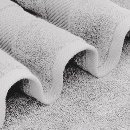 White Classic Luxury Bath Sheets Towels for Adults Extra Large
