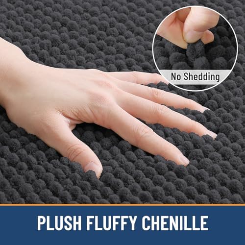 Arotive Luxury Chenille Bathroom Rugs Set, Ultra Soft and Absorbent