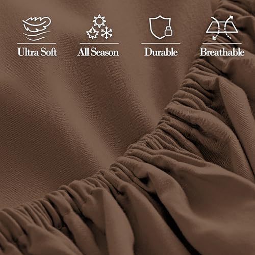 Mocassi Twin XL Fitted Sheet - Deep Pocket Cooling Sheets up to
