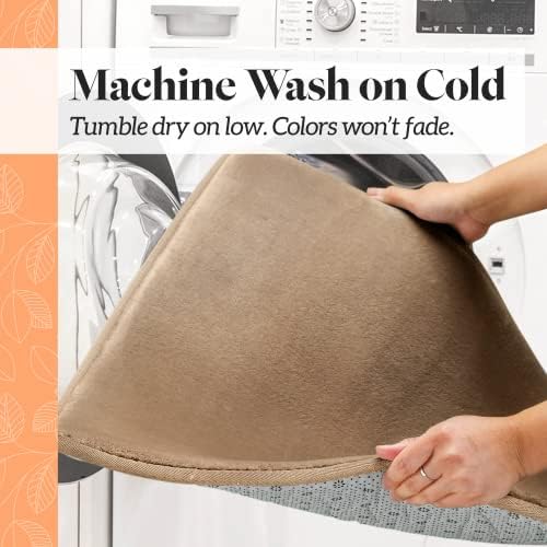 Memory Foam Bath Mat Non Slip Absorbent Super Cozy Velvet Bathroom Rug