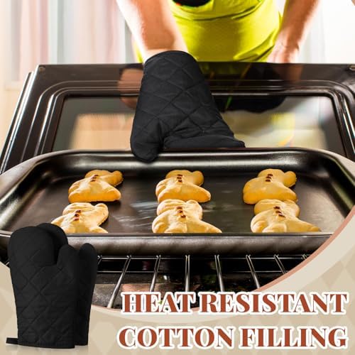 Geyoga Oven Mitts Heat Resistant Kitchen Long Oven Gloves Mitts Thick