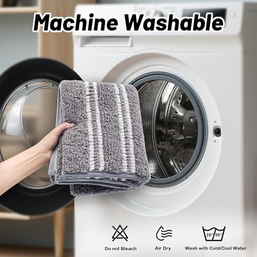 Bathroom Rugs Non Slip Washable 24x17, Ultra Soft Super Absorbent Bath