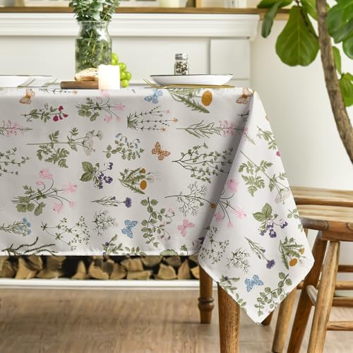 Horaldaily Spring Tablecloth 60 x 60 Inch Square Watercolor
