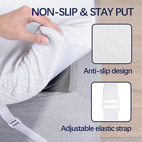 VALUXE 4 Inch Gel Memory Foam Mattress Topper Queen Size High Density