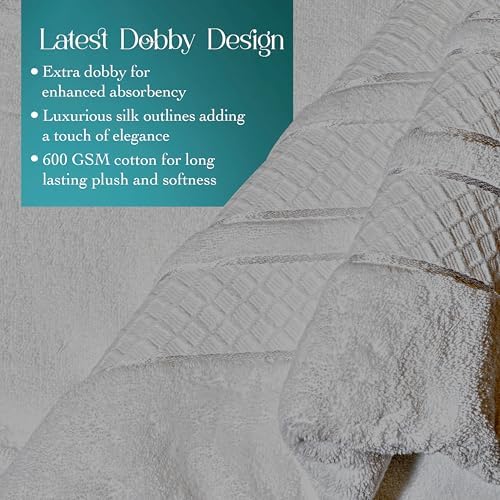 Towel Set: Super absorbent, quick-drying, soft, plush. Features