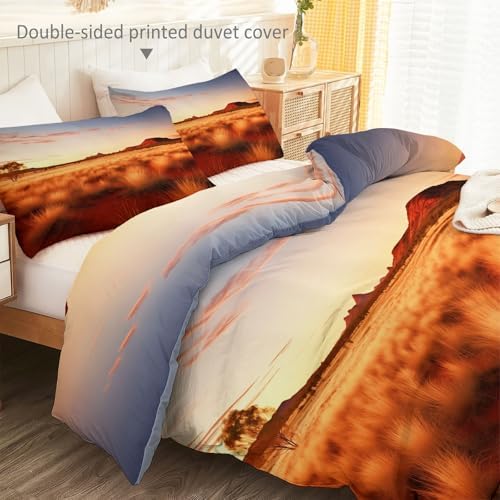 Printed Duvet Cover Set King - Grey Ultra Soft Quilt Cover Set
