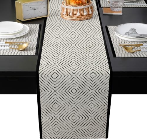 Country Line Table Runner and Placemats Set of 4 Rustic Traditional