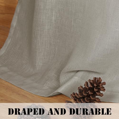 H.VERSAILTEX Linen Curtains Elegant Natural Linen Blended Curtains