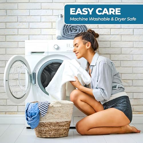 SUPERIOR Ultra-Soft Cotton Towel Set, 4 Bath Towels, 4 Hand Towels, 4