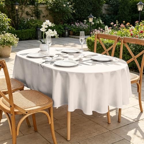 Leaf Pattern Tablecloth 60 x 84 Inch Oval, A146