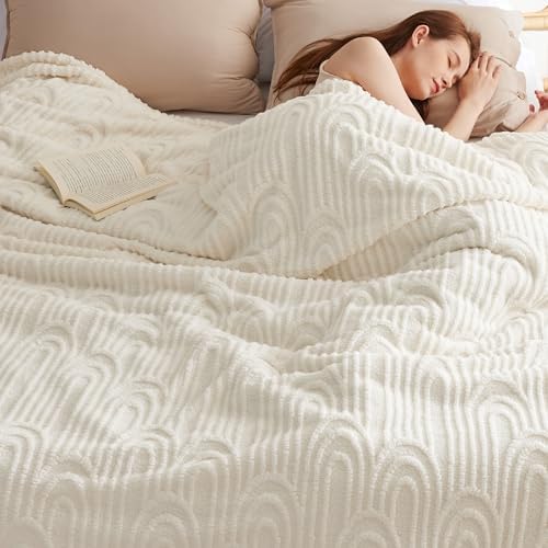 Bedsure King Blanket for Couch&King Size Blanket for Bed, White