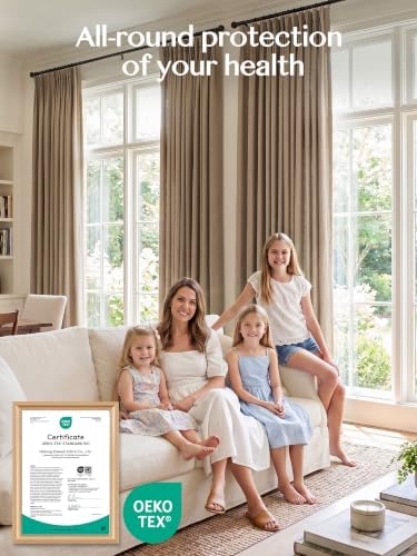 Liz Pinch Pleated Linen Curtains Light Filtering Curtains for Living