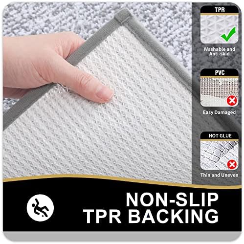 OLANLY Bathroom Runner Rugs 59x24, Extra Long Bath Mats for Bathroom