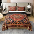 Castle Fairy Vintage Boho Ethnic 100% Cotton Duvet Cover Set Mandala