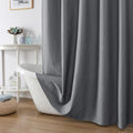 OWENIE Grey Shower Curtain for Bathroom 84 Inches Eatra Long, Elegant