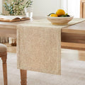 ZeeMart Burlap Style Farmhouse Table Runner, 14x36 Inches Warm