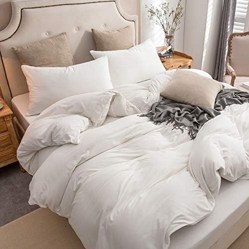 PURE ERA Jersey Knit Duvet Cover Set 100% T-Shirt Cotton Super Soft