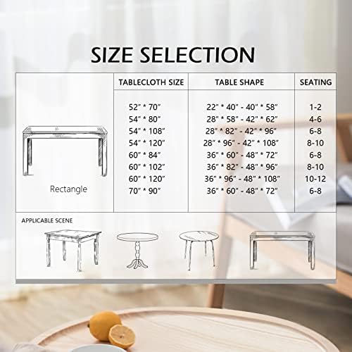MYSKY HOME Boho Rectangle Tablecloth 60x120 in, Grey Waterproof Table