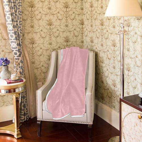 Rosy Brown Plush Throw Blankets for Bed Couch and Living Room Suitable