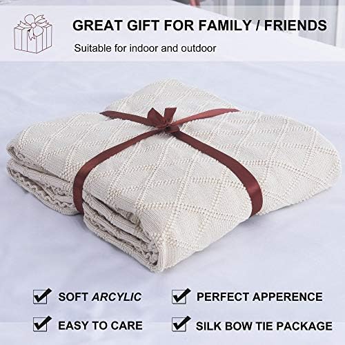 Soft Throw Blanket, Bed Knit Throw Blanket for Couch Chairs Home