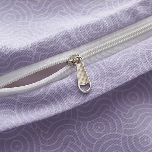 100% Cotton Floral Duvet Cover Queen, Soft Long-Staple Cotton