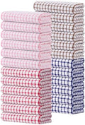 Kitinjoy Cotton 24 Pack Terry Kitchen Towels, Mix Colour