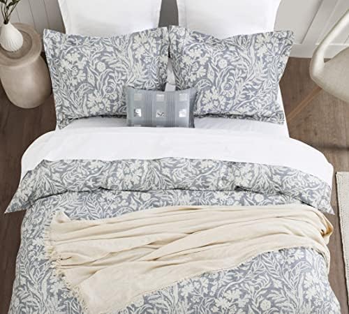 DAUAOTO Duvet Cover Queen Size Set - 90"X90" Duvet Cover + 2 Shams