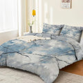 3 Pieces Duvet Cover King Size 90" x 90", Soft Breathable Microfiber